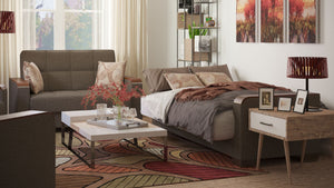 English Elm Primenest Zenaero Convertible Upholstered Sofabed With Storage - Stylish Comfort & Space-Saving Solution B030P286539-GIGA