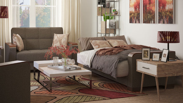 English Elm Primenest Zenaero Convertible Upholstered Sofabed With Storage - Stylish Comfort & Space-Saving Solution B030P286539-GIGA