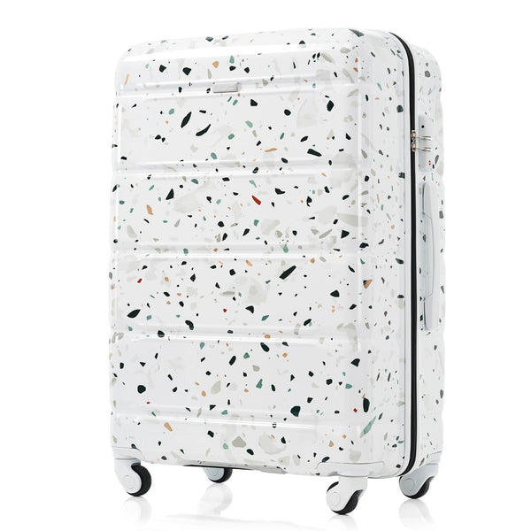 English Elm Luggage 3 Piece Hard Shell Abs Pc Spinner Set with Usb Port Airline Carry-on N726P264892W