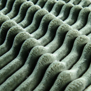 English Elm Convertible U-Shaped Sofa With Storage, Modern Corduroy Design For Spacious Living Rooms, Green W1793S00029