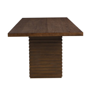 English Elm Christopher Knight Home® - 95Inches Walnut Dining Table - Modern Industrial Design For 6-10 Guests, Durable Wood Construction N771P346933T_N771P346934T