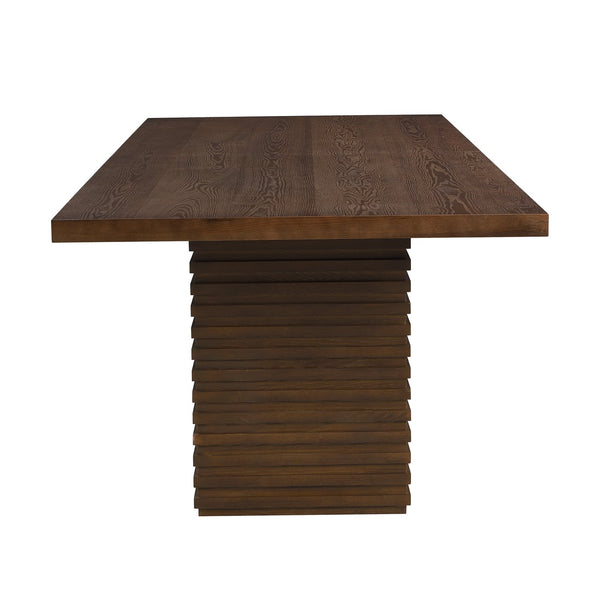 English Elm Christopher Knight Home® - 95Inches Walnut Dining Table - Modern Industrial Design For 6-10 Guests, Durable Wood Construction N771P346933T_N771P346934T