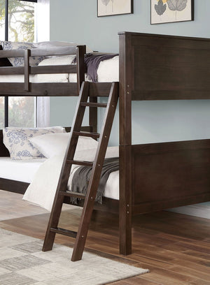 English Elm Transitional Full-Over-Full Bunk Bed In Walnut Finish - Sturdy, Stylish, And Versatile For All Ages B2741S00320-GIGA