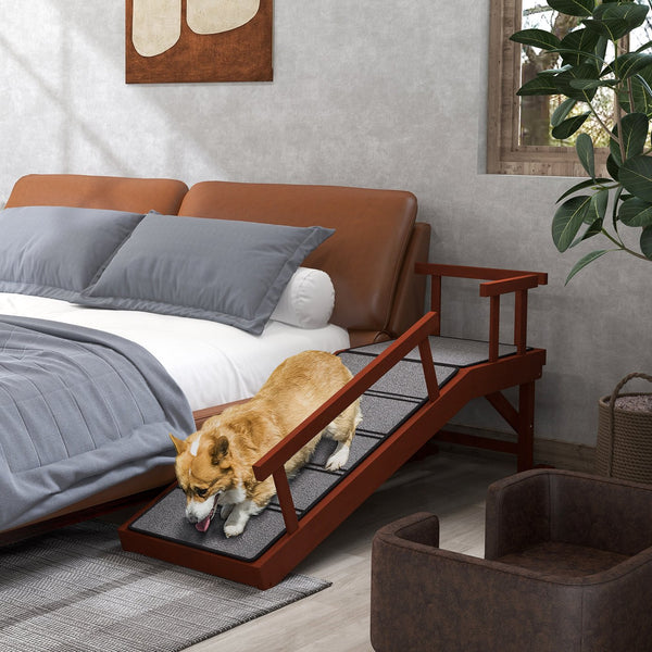 English Elm PawHut Plush Pet Couch Bed for Mini Dogs and Cats, Washable Removable Cushion, Waterproof Cover Brown W2225P229554