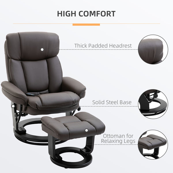 English Elm HOMCOM Electric Lift Recliner Chair with Remote Control, Supportive Foam & Pocket Storage for Seniors Brown W2225P217950
