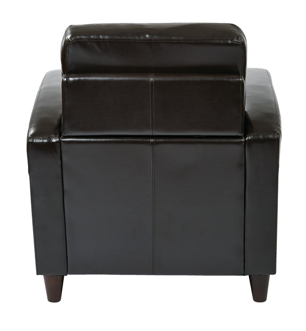 OSP Home Furnishings Venus Club Chair Espresso