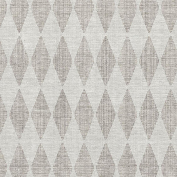 HomeRoots 5' X 8' Beige and Ivory Diamond Area Rug - Stain-Resistant, UV Protected, Pet-Friendly Design! 650016