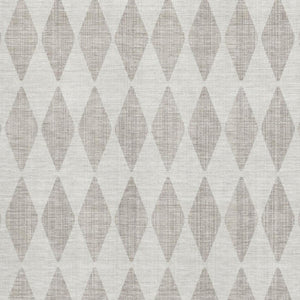 HomeRoots 9' X 12' Beige and Ivory Diamond Area Rug - Washable, UV Protected, Stain Resistant for Busy Homes 650019