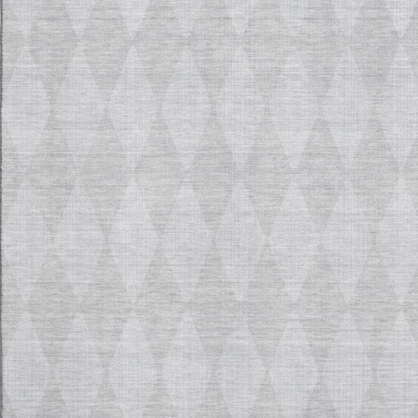 HomeRoots 8' X 10' Pewter Ivory Diamond Area Rug - Washable, Stain-Resistant, UV Protected for Family Spaces 650102