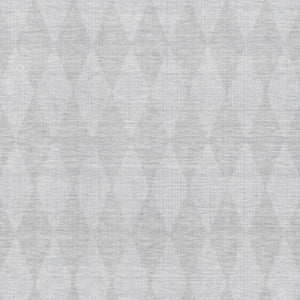 HomeRoots 9' X 12' Stylish Pewter and Ivory Diamond Rug – Washable, UV-Protected, Ideal for High-Traffic Areas 650103