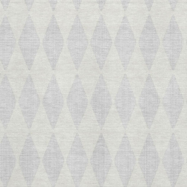 HomeRoots 5' X 8' Silver and Ivory Diamond Area Rug - Washable, UV Protected, Stylish & Durable for Any Room 650118