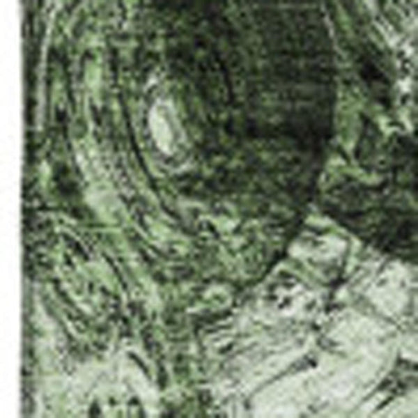 HomeRoots 10' Green and Charcoal Abstract Area Rug - Washable, UV-Protected, Stain-Resistant, Durable Design 650152