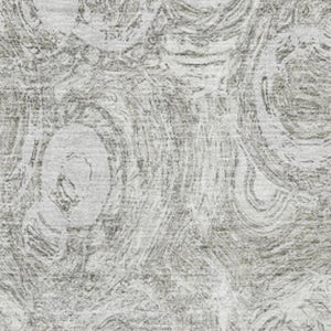 HomeRoots 8' X 10' Stylish Ivory & Gray Abstract Washable Area Rug - Durable, UV-Protected, Easy-Care Design 650168
