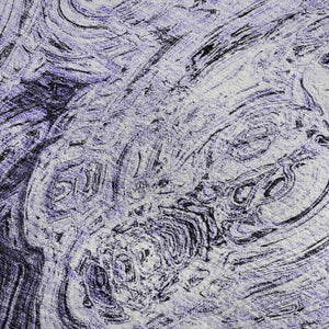 HomeRoots 9' X 12' Stylish Purple and Ivory Abstract Area Rug - Washable, Stain-Resistant, UV Protected Beauty! 650175