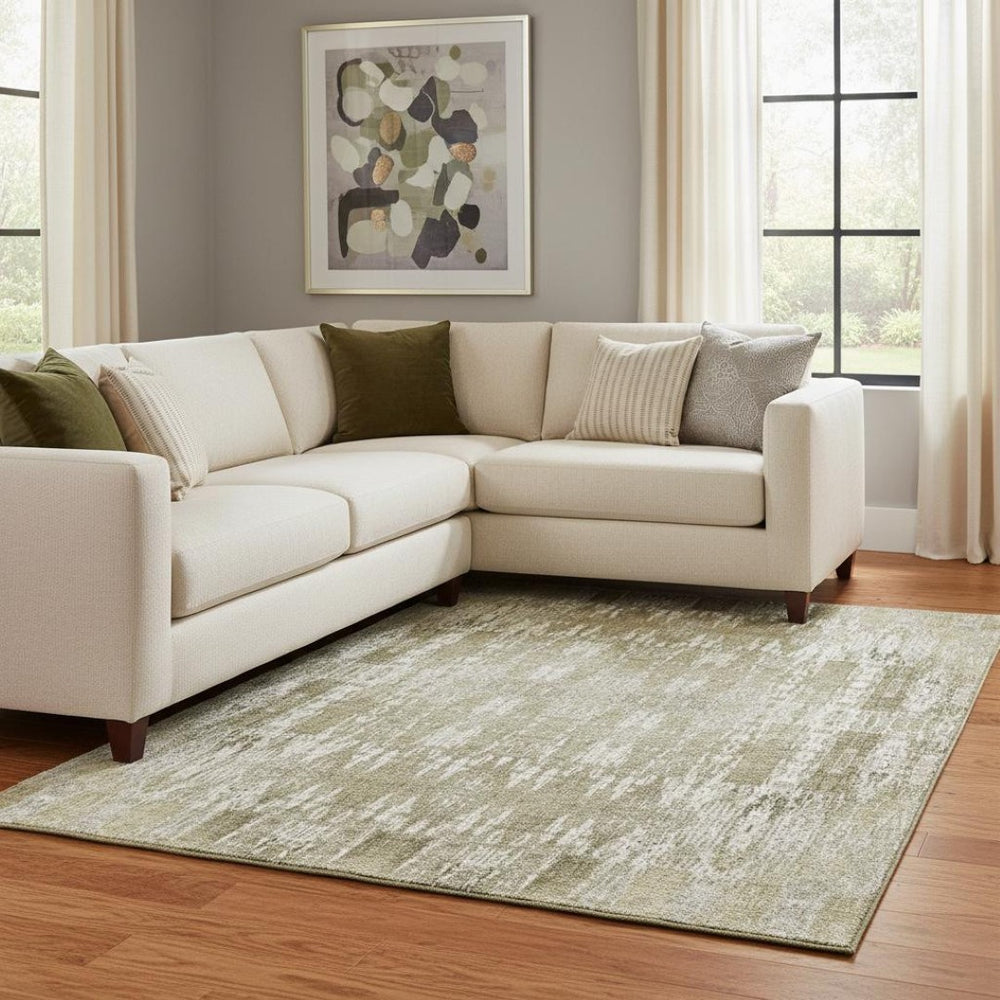 HomeRoots 9' x 12' Beige and Tan Moroccan Area Rug – Washable, UV-Protected, Stain-Resistant for Every Home 650187
