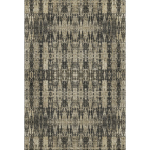 HomeRoots 10' X 14' Black And Beige Moroccan Area Rug - Washable, UV-Protected, Perfect for High-Traffic Spaces 650194