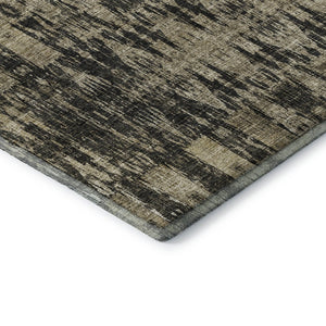 HomeRoots 10' X 14' Black And Beige Moroccan Area Rug - Washable, UV-Protected, Perfect for High-Traffic Spaces 650194