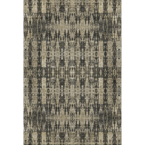 HomeRoots 10' X 14' Black And Beige Moroccan Area Rug - Washable, UV-Protected, Perfect for High-Traffic Spaces 650194