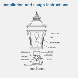 English Elm 21"(h) Matte Black Aluminum Post Lanterns Set of Two for Driveway Garden Path W2312P415982
