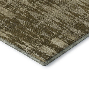 HomeRoots 9' X 12' Chocolate and Beige Moroccan Area Rug – Durable, Washable, UV Protected for Busy Homes 650205
