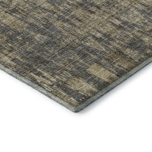 HomeRoots 5' X 8' Gray and Tan Moroccan Area Rug - Washable, UV Protected, Durable for Homes with Kids & Pets 650208
