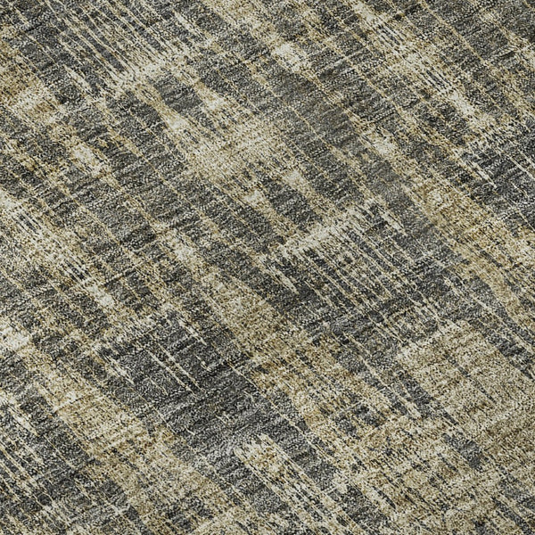 HomeRoots 5' X 8' Gray and Tan Moroccan Area Rug - Washable, UV Protected, Durable for Homes with Kids & Pets 650208