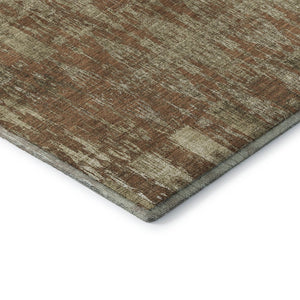 HomeRoots 5' X 8' Chili Red Beige Moroccan Area Rug - Washable, UV-Protected, Durable & Stylish for Any Room 650220