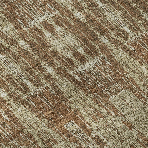 HomeRoots 5' X 8' Chili Red Beige Moroccan Area Rug - Washable, UV-Protected, Durable & Stylish for Any Room 650220