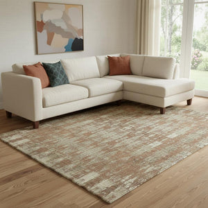 HomeRoots 10' X 14' Chili Red & Beige Moroccan Area Rug - Washable, UV-Protected, Stain-Resistant & Durable 650224