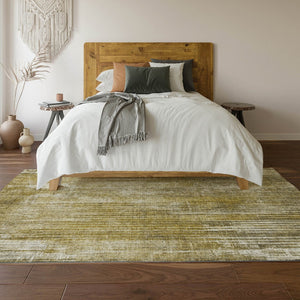 HomeRoots 5' X 8' Washable Brown and Ivory Striped Area Rug with UV Protection – Stylish, Family-Friendly Design 650262