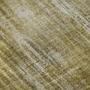 HomeRoots 9' Brown and Ivory Striped Washable Area Rug – Durable, Stain-Resistant, UV-Protected for Any Space 650265