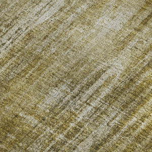 HomeRoots 9' Brown and Ivory Striped Washable Area Rug – Durable, Stain-Resistant, UV-Protected for Any Space 650265
