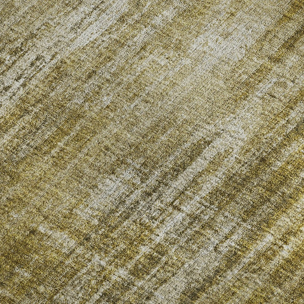 HomeRoots 9' Brown and Ivory Striped Washable Area Rug – Durable, Stain-Resistant, UV-Protected for Any Space 650265
