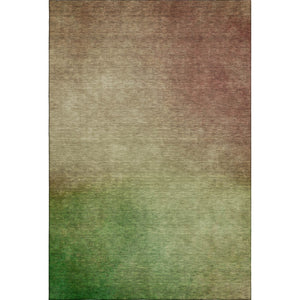 HomeRoots 10' X 14' Stylish Blush & Green Ombre Area Rug - Washable, UV-Protected for Homes with Kids & Pets 650284