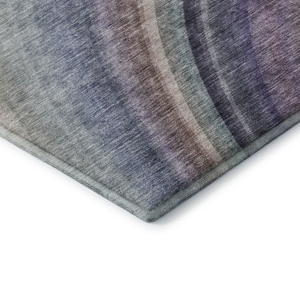 HomeRoots 10' X 14' Washable Ombre Area Rug in Beige, Purple & Blue - UV Protected for Stylish, Easy Care Living 650296