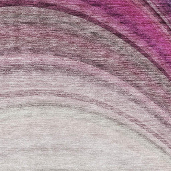 HomeRoots 10' X 14' Washable Ombre Area Rug in Beige, Purple & Blue - UV Protected for Stylish, Easy Care Living 650296