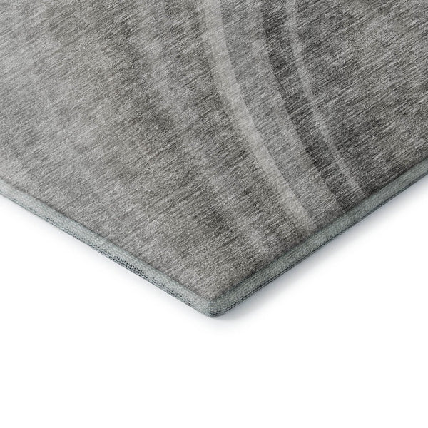 HomeRoots 5' X 8' Ombre Gray Ivory Beige Washable Area Rug with UV Protection - Stylish & Durable Design! 650310