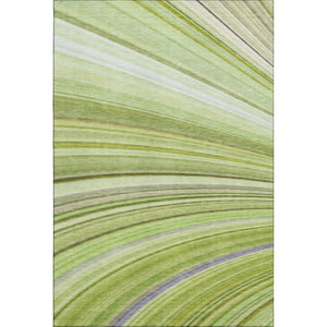 HomeRoots 8' X 10' Artichoke Green Abstract Area Rug with UV Protection, Washable & Durable for Busy Homes 650330