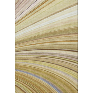 HomeRoots 9' X 12' Abstract Area Rug in Beige, Blue, Ivory – Washable, UV Protected for High-Traffic Spaces! 650337