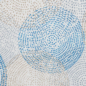 HomeRoots 9' X 12' Ivory And Blue Abstract Washable Area Rug - Durable, Stylish, UV-Protected for Busy Homes 650367