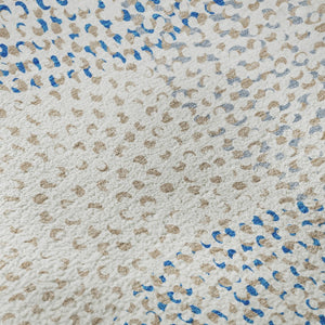 HomeRoots 9' X 12' Ivory And Blue Abstract Washable Area Rug - Durable, Stylish, UV-Protected for Busy Homes 650367