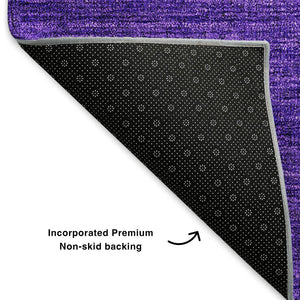 HomeRoots 5' X 8' Ombre Area Rug in Green & Purple – Soft, Washable, UV Protected, Ideal for High-Traffic Areas 650376