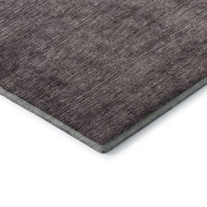 HomeRoots 10' Gray and Brown Ombre Area Rug - Washable, UV Protected, Durable Design for High-Traffic Spaces 650386