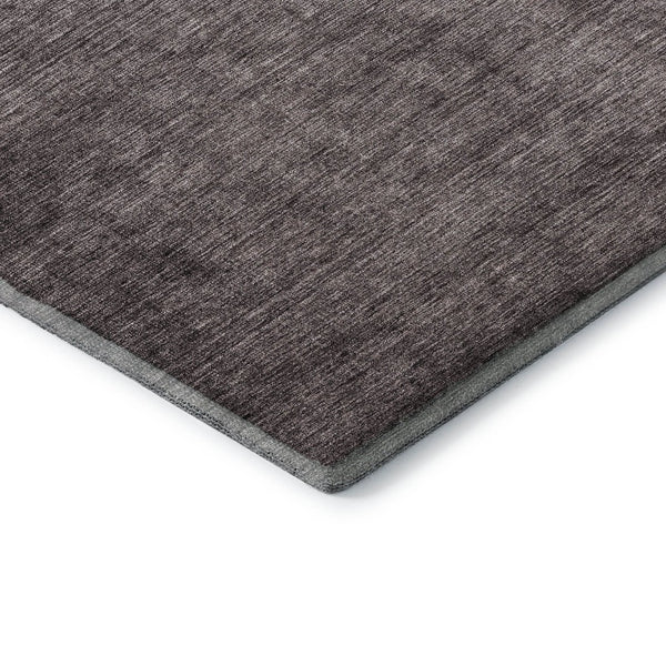 HomeRoots 10' Gray and Brown Ombre Area Rug - Washable, UV Protected, Durable Design for High-Traffic Spaces 650386