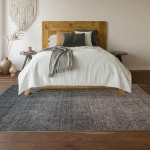 HomeRoots 10' Gray and Brown Ombre Area Rug - Washable, UV Protected, Durable Design for High-Traffic Spaces 650386
