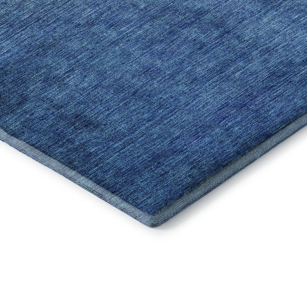 HomeRoots 8' Stylish Olive Green to Blue Ombre Round Rug - Washable, Durable, UV Protected for Busy Homes 650395