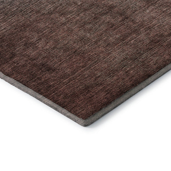HomeRoots 8' Teal and Brown Ombre Round Rug – Washable, UV Protected, and Stain-Resistant for Busy Homes 650407