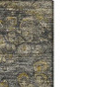 HomeRoots 10' Abstract Washable Area Rug in Taupe Ivory & Gold – UV Protected, Stylish, Durable for Homes 650446