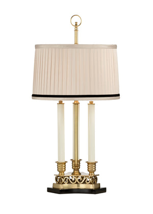Wildwood Thea Antique Brass Triple-Candle Table Lamp — 28" Ambient Lighting, Compact Elegant Accent For Home 65046-2