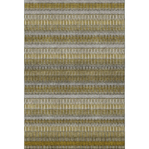 HomeRoots 5' X 8' Striped Area Rug in Coffee, Ivory, and Gray – Washable, UV Protected, Kid & Pet Friendly! 650466